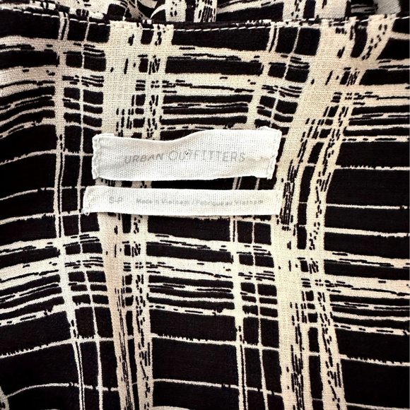 Urban Outfitters Black and White Plaid Midi Dress - Picture 11 of 13